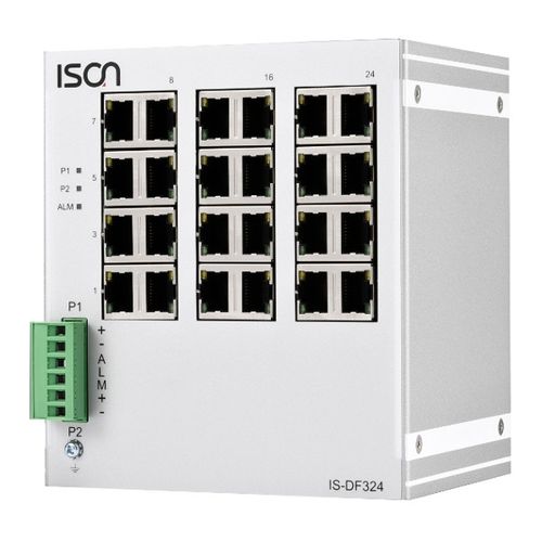 Conmutador Ethernet no administrable - IS-DF324  - ISON Technology Co., Ltd. - 24 puertos / de nivel 2 / en riel DIN