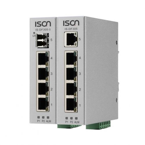 Conmutador Ethernet no administrable - IS-DF305 series - ISON Technology Co., Ltd. - 5 puertos / de nivel 2 / en riel DIN