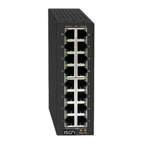 Conmutador Ethernet no administrable - IS-DG216  - ISON Technology Co., Ltd. - 16 puertos / Gigabit Ethernet / en riel DIN