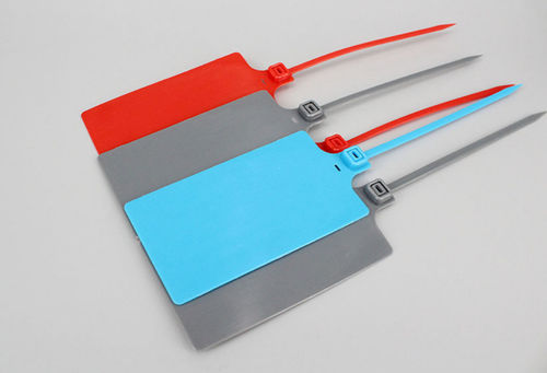 Precinto de seguridad de plástico - DM-4*255MKT	 - DEMOELE / Wenzhou Duanmeng Electric Co.,Ltd - de nailon / de PP
