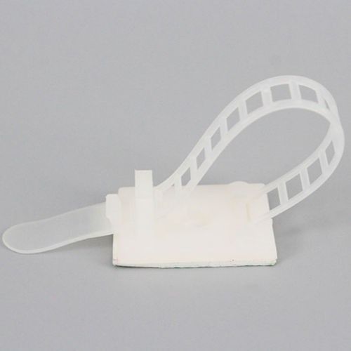 Abrazadera de cable de plástico - DM-ADC series - DEMOELE / Wenzhou Duanmeng Electric Co.,Ltd - de nailon / reglable / autoadhesiva