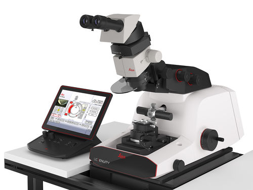 Sistema de preparación de muestras automático - UC Enuity Ultramicrotome - Leica Microsystems GmbH - lineal / para la fabricación de películas delgadas / para SEM
