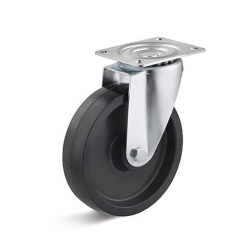 Ruedecilla giratoria - DP_G series - KARWEG GmbH & Co. KG - con platino giratorio / con freno / resistente al calor