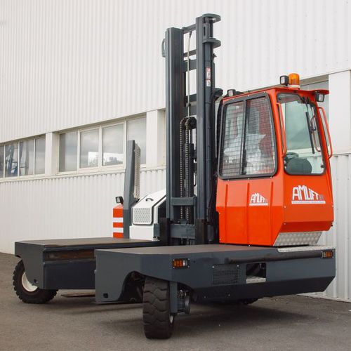 Carretilla elevadora lateral de GLP - C4500-12 LATERAL - AMLIFT - diésel / uso exterior / con ruedas superelásticas