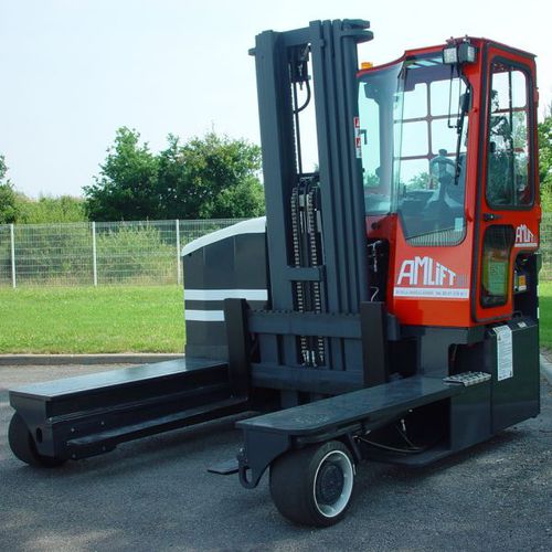 Carretilla elevadora lateral eléctrica - COMBI C3000EN-12 - AMLIFT - multidireccional / con ruedas superelásticas