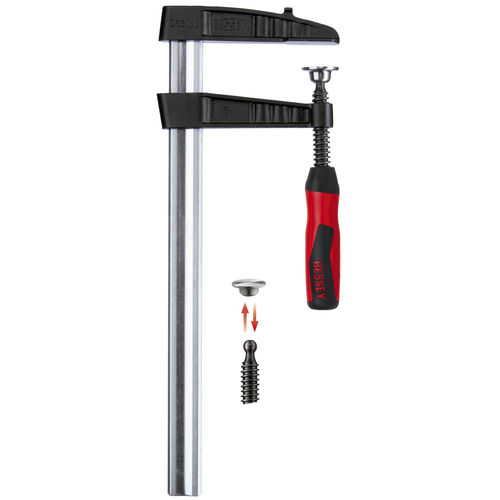 Sargento de tornillo - TGK-2K series - BESSEY Tool GmbH & Co. KG - antideslizante / para alta carga / de hierro fundido maleable