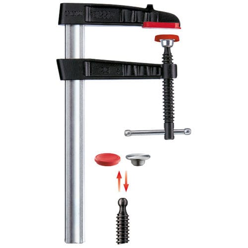 Sargento de tornillo - TG-K series - BESSEY Tool GmbH & Co. KG - de hierro fundido maleable