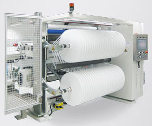 Cortadora rebobinadora automática - RS-80-D - Bäumer GmbH converting machines - compacta / de dos barriletes / para uso polivalente