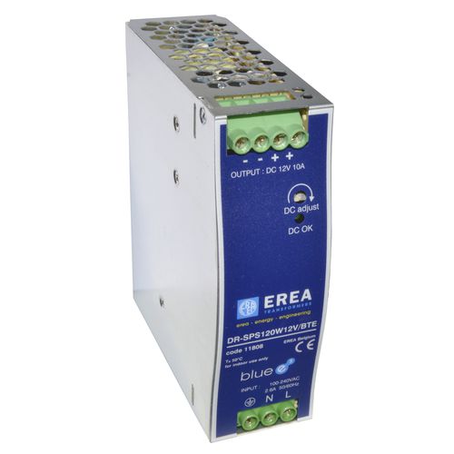 Transformador de alimentación eléctrica - DR-SPS120W24V/BTE - EREA Transformers - para la industria / monofásico / de baja tensión