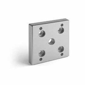 Placa de fijación de perfil de aluminio - 529090 - Alutec Group srl - cuadrada