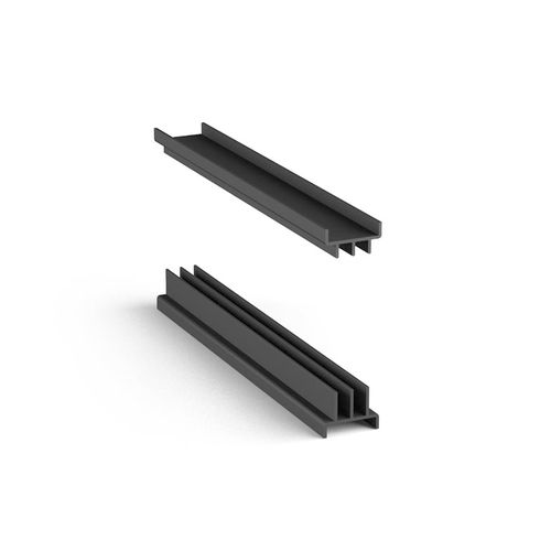 Perfil cubrecanal reductor cubrecanal de plástico - S72561 - Alutec Group srl - en U