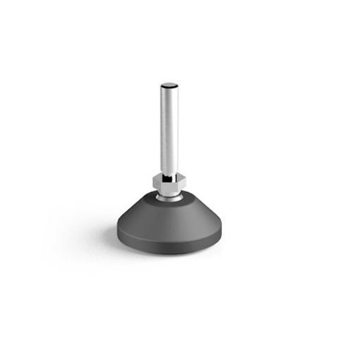 Pie articulado - S40510 - Alutec Group srl - de máquina / de caucho / de acero inoxidable