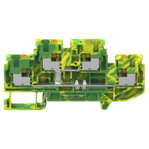 Bloque de conexión en riel-DIN - GUV4-202-PE - Cixi Wanjie Electronic Co., Ltd. - push-in / de puesta a tierra / IEC