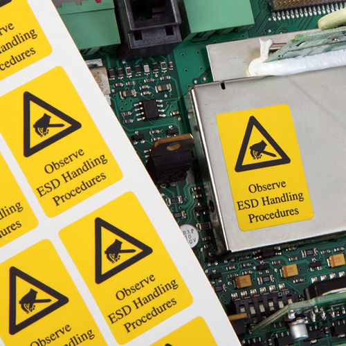 Etiqueta imprimible - Anti-Static labels - CILS International - para la industria electrónica / industrial