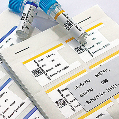 Etiqueta de identificación - Clinical Trial Logistics Labels - CILS International - con motivos estampados / imprimible / de poliéster