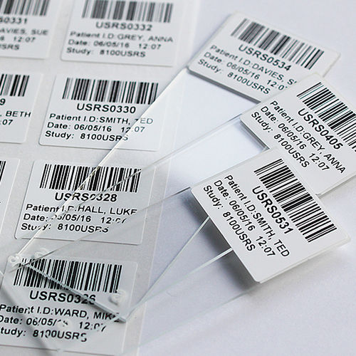 Etiqueta de transferencia térmica - Slide Labels - CILS International - con motivos estampados / imprimible / de códigos de barras
