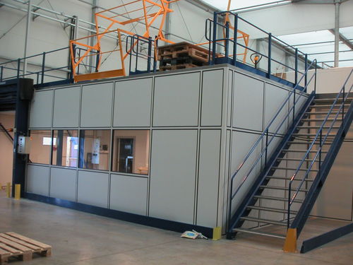 Plataforma de almacenamiento - BMR - ARMAURIC-LUX-SA - con barandilla de seguridad / de largo alcance / para grandes cargas