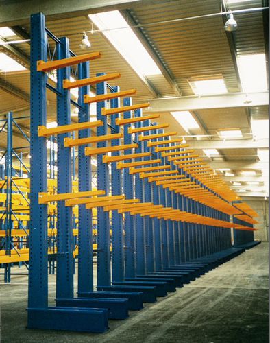 Sistema de estanterías cantilever - ARMAURIC-LUX-SA - multi-almacenamiento / doble cara / modular