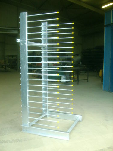 Sistema de estanterías cantilever - ARMAURIC-LUX SA - ARMAURIC-LUX-SA - para cargas pesadas / para parabrisas / de acero galvanizado