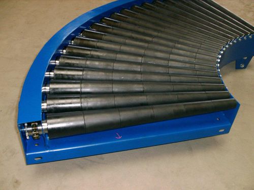 Transportador de rodillos - courbe R int 360 - ARMAURIC-LUX-SA - de rodillos cónicos / horizontal / curvo