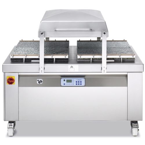 Máquina de acondicionamiento semiautomática - C 500 - MULTIVAC Group - de doble campana / de vacío / para productos alimentarios