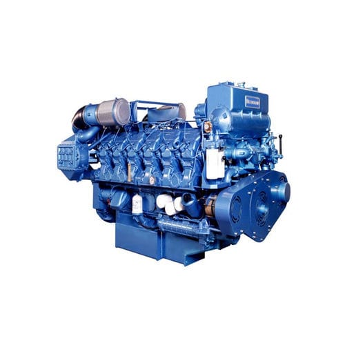 Motor diésel - M26 series - Weichai Holding Group Co.,Ltd. - de 12 cilindros / en línea / marino