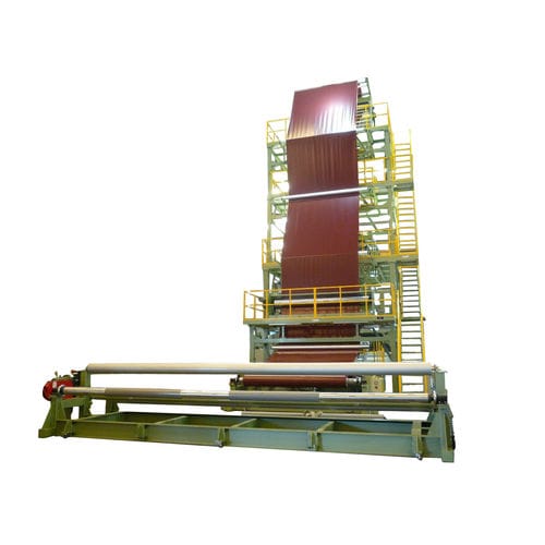 Línea de coextrusión 3 capas - AGRICULTURE AND GEOMEMBRANE - HAN KING PLASTIC MACHINERY CO.LTD - de película soplada / para PE / para película agrícola