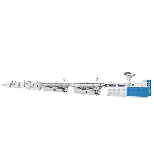 Línea de extrusión de tubos - TSE series - Twin Screw Ind Co LId - para PVC