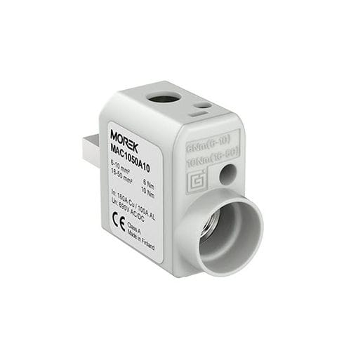 Conector de alimentación eléctrica - MAC1050A10 - MOREK - rectangular / de tornillo / unipolar