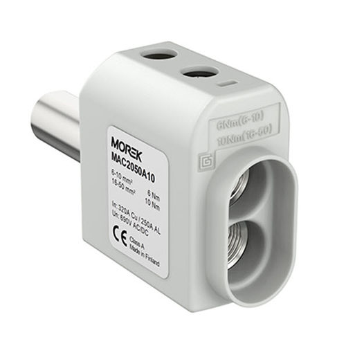 Conector de alimentación eléctrica - MAC2050A10 - MOREK - redondo / de tornillo / aislado