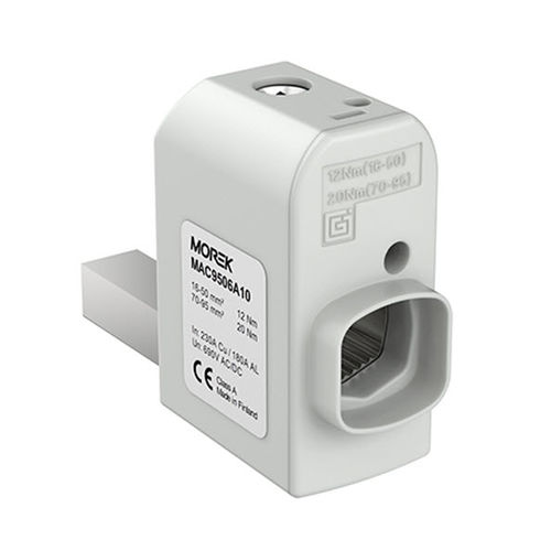 Conector de alimentación eléctrica - MAC9500A10 - MOREK - rectangular / de tornillo / unipolar