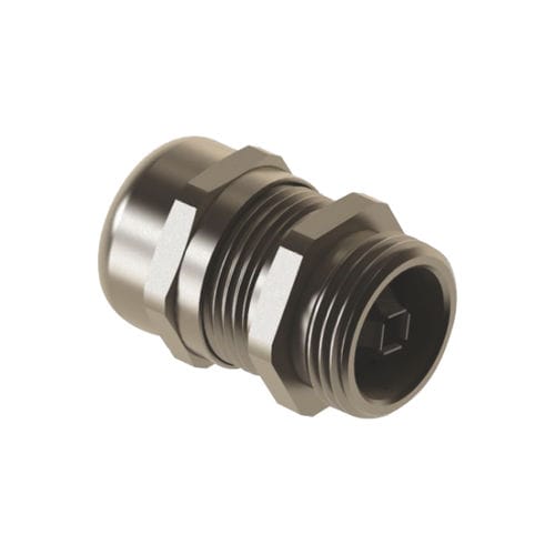 Prensaestopas de latón niquelado - MBM2EC16E0 - MOREK - IP68 / con blindaje CEM / roscado