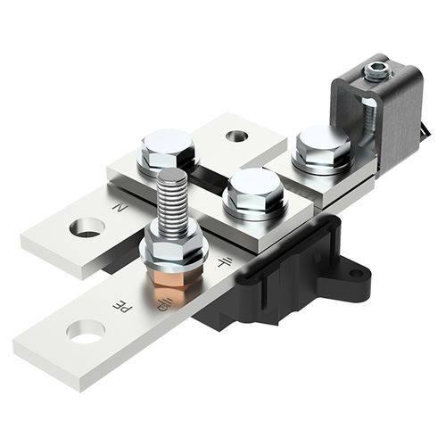 Bloque de conexión para montaje sobre panel - MAJ4185S10 - MOREK - con tornillo / para pruebas y desconexión / de puesta a tierra