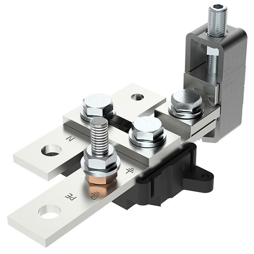 Bloque de conexión para montaje sobre panel - MAJ5240S10 - MOREK - con tornillo / para pruebas y desconexión / de puesta a tierra