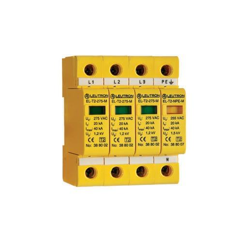 Protector de sobretensión de tipo 2 - EL-T2/3+1-275 - Leutron GmbH - para alimentación eléctrica / trifásico / multipolar