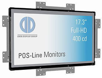 Monitor LCD - POS-Line 17.3" Video PME - Data Display GmbH - TFT / industrial / 17"