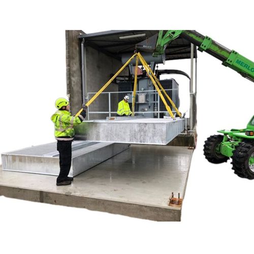 Cubeta de retención antincendio - ERT® MODULO - Groupe SANERGRID - para transformador / para cargas pesadas / galvanizada