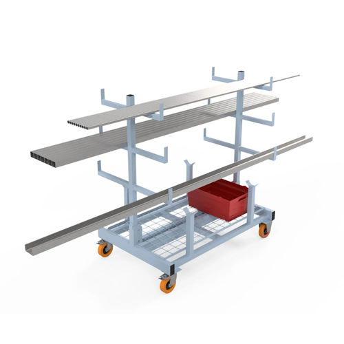 Carretilla de almacenamiento - Rollstore Ltd - de metal / con estantes / otros