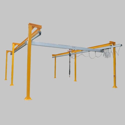 Puente grúa monorriel - Manut-LM - perfil de acero / de aluminio / para uso intensivo