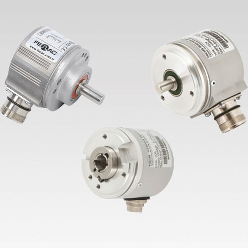 Encoder rotativo programable - FNC 58 series - FENAC ENGINEERING LTD. - de eje hueco / con brida / analógico