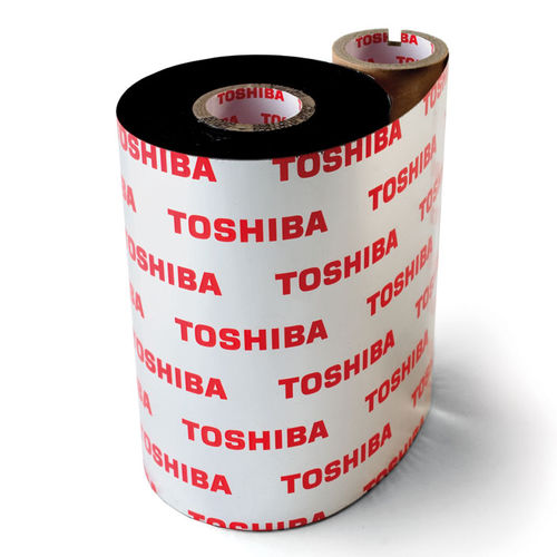 Cinta de transferencia térmica a base de cera - SW1 - TOSHIBA TEC Europe Retail Information Systems - resina / para impresoras de códigos de barras / negra