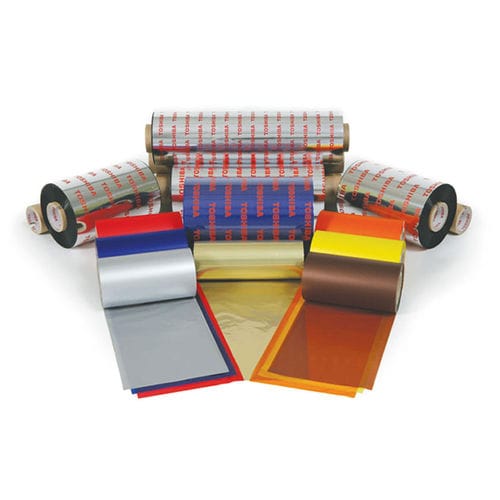 Cinta de transferencia térmica a base de cera - AG6E - TOSHIBA TEC Europe Retail Information Systems - a base de resina / para impresoras de códigos de barras / multicolor