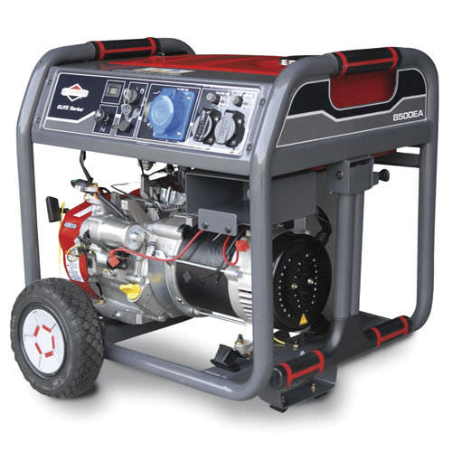Grupo electrógeno con motor de gasolina - 8500EA - BRIGGS and STRATTON - monofásico / con ruedas / inyección indirecta