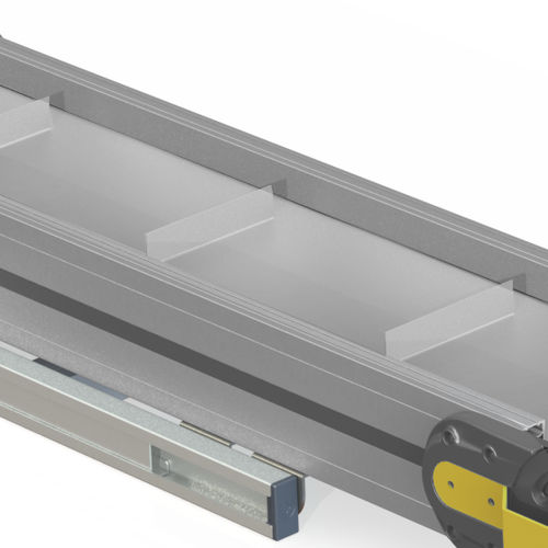 Cinta transportadora de PVC - ROMA SRL - de PU / de cinta de charnela / para la industria agroalimentaria