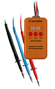 Comprobador de fases - ROTATEST - Condor Pressure Control GmbH - de motor / portátil