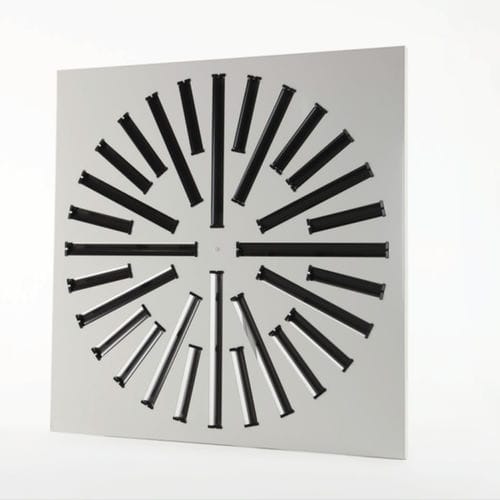 Difusor de aire circular - DAM01 series - TECNICA - cuadrado / empotrable / helicoidal
