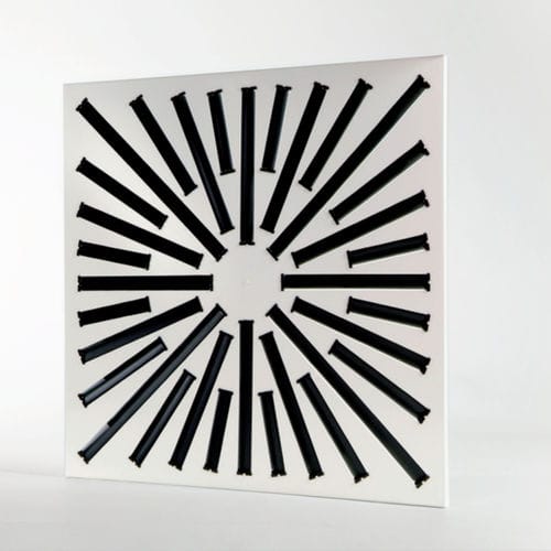 Difusor de aire circular - DAM31 series - TECNICA - empotrable / de inducción / de plástico