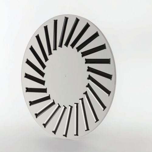 Difusor de aire circular - DAM02C series - TECNICA - empotrable / de inducción / de plástico
