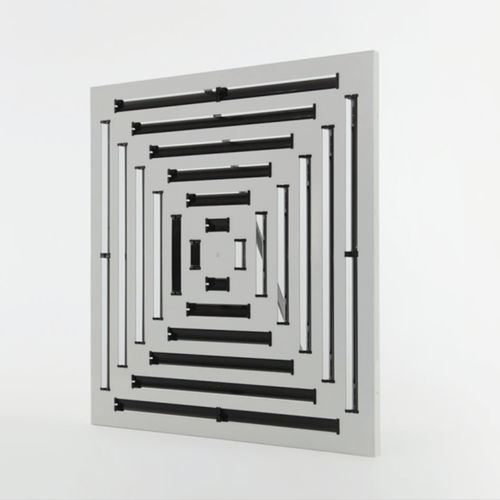 Difusor de aire cuadrado - DAM11 series - TECNICA - empotrable / de inducción / de plástico