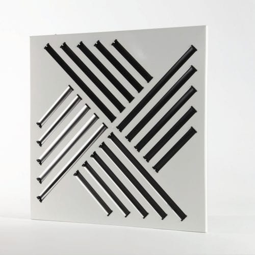 Difusor de aire cuadrado - DAM41 series - TECNICA - empotrable / de inducción / de metal
